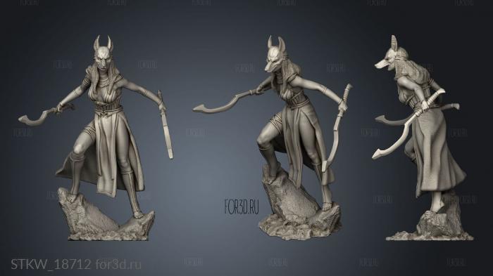 Priestess Anubis Mask 3d stl модель для ЧПУ