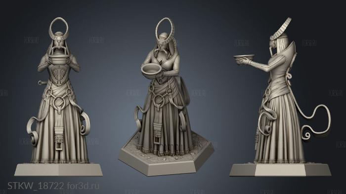 Royal Priestess stl model for CNC