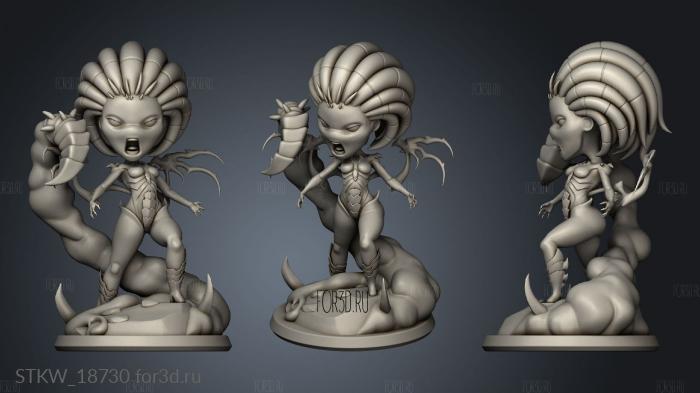 Sarah Kerrigan 3d stl модель для ЧПУ