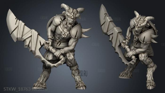 Satyr stl model for CNC