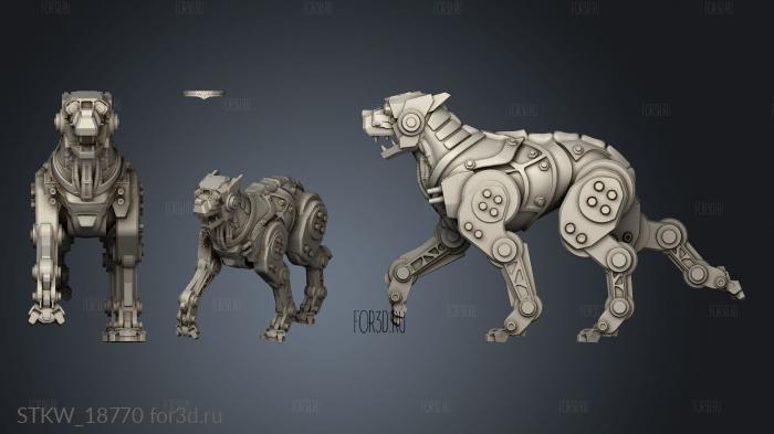 Sauberung Dogs Cyber Mastiff Dog Add On 3d stl модель для ЧПУ