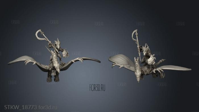 Pterodactyl Riders Javelin stl model for CNC