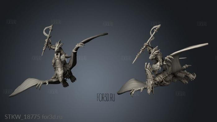 Pterodactyl Riders Javelin stl model for CNC