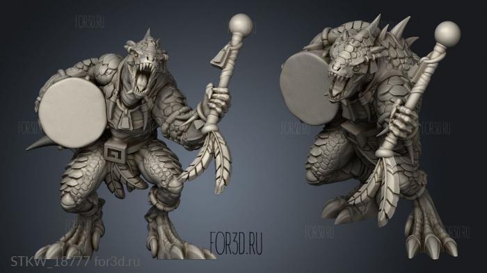 Warriors Musician 3d stl модель для ЧПУ