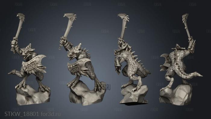 SAURUS WITH SWORD 3d stl модель для ЧПУ