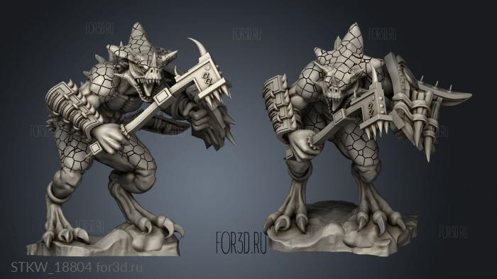 SAURUS WITH SWORD stl model for CNC