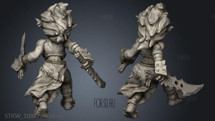 Goblin Female stl model for CNC