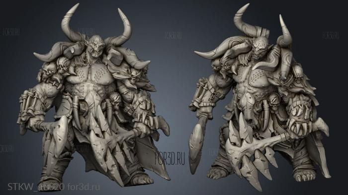 Orc Champion 3d stl модель для ЧПУ