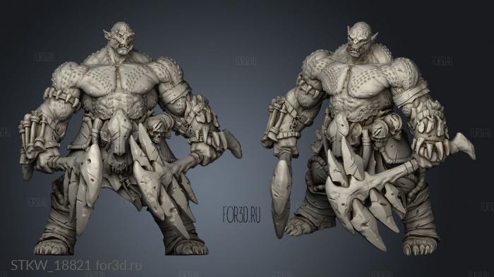 Orc Champion Champion 3d stl модель для ЧПУ