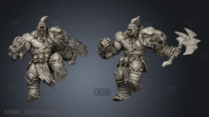 Orc Unit stl model for CNC