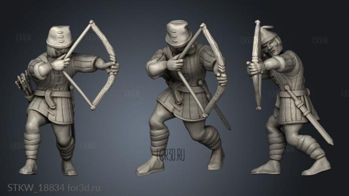 Saxon Archer stl model for CNC