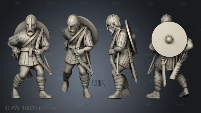 Saxon Archer stl model for CNC