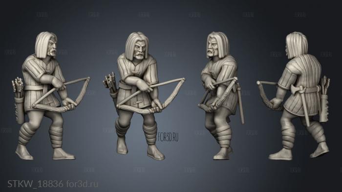 Saxon Archer stl model for CNC