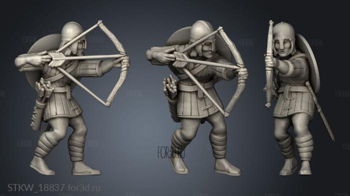 Saxon Archer stl model for CNC