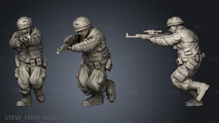 trooper blaster run stl model for CNC