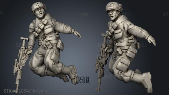 trooper dead stl model for CNC