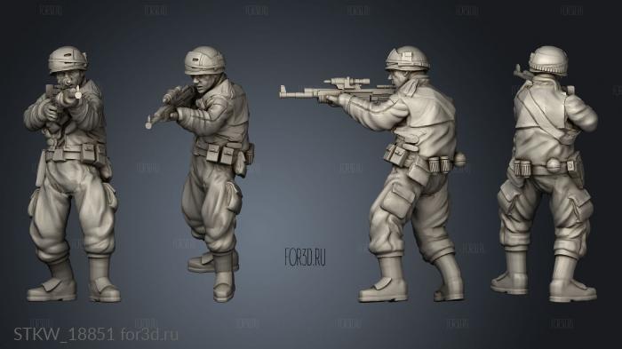 trooper standing fire stl model for CNC