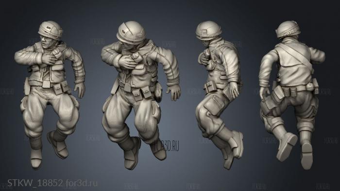 trooper wounded 3d stl модель для ЧПУ