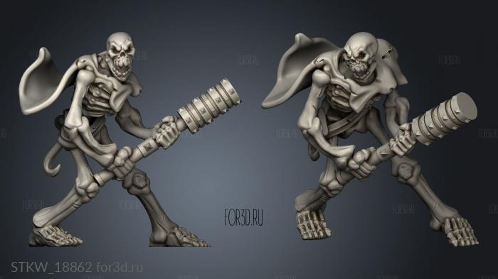 Retro Crusade Skeleton stl model for CNC