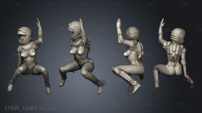Girl nsfw stl model for CNC