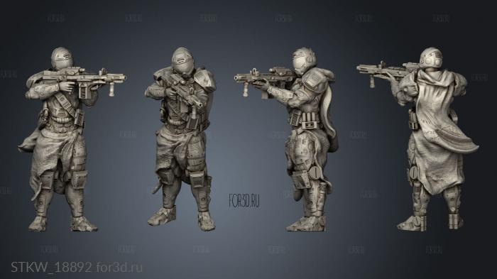 Infantry Squad stl model for CNC