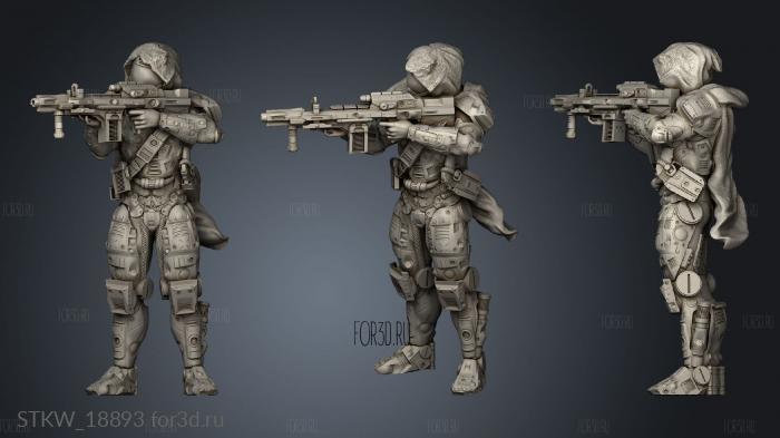 Infantry Squad stl model for CNC