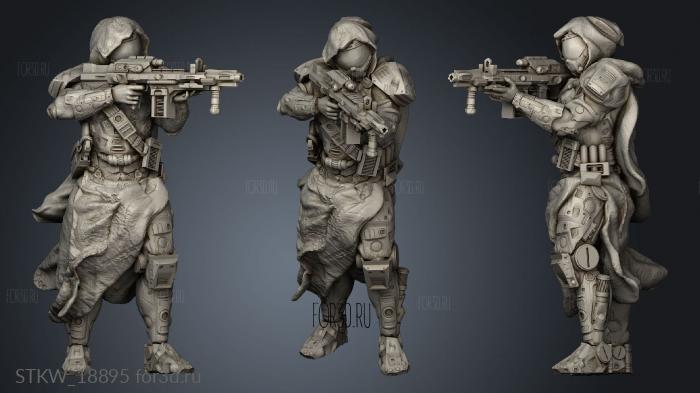 Infantry Squad stl model for CNC