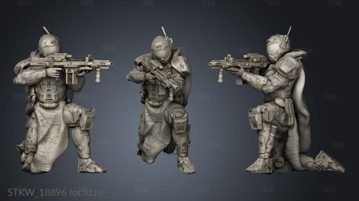 Infantry Squad stl model for CNC