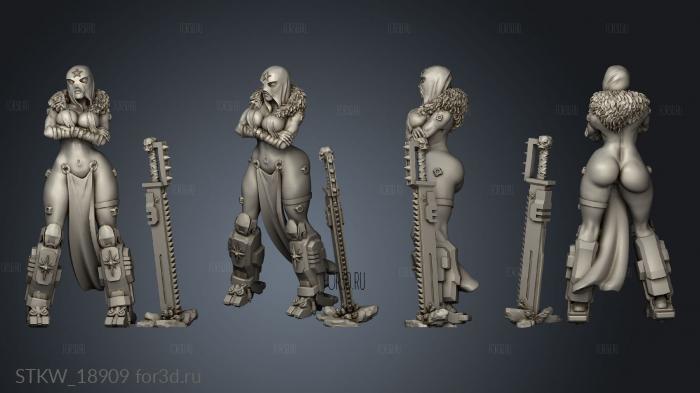 Pinup Repentia 3d stl модель для ЧПУ