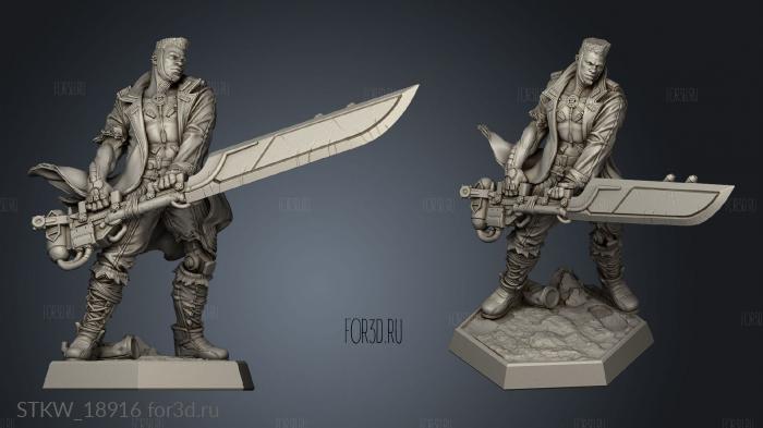 Buster Scrapyard Warrior stl model for CNC