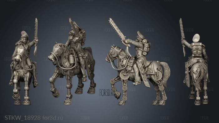 scifi girls Angela Himmer Mounted Horse stl model for CNC