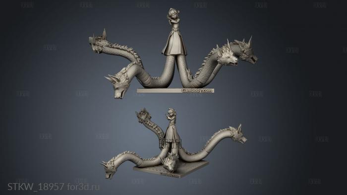 Scylla 3d stl модель для ЧПУ