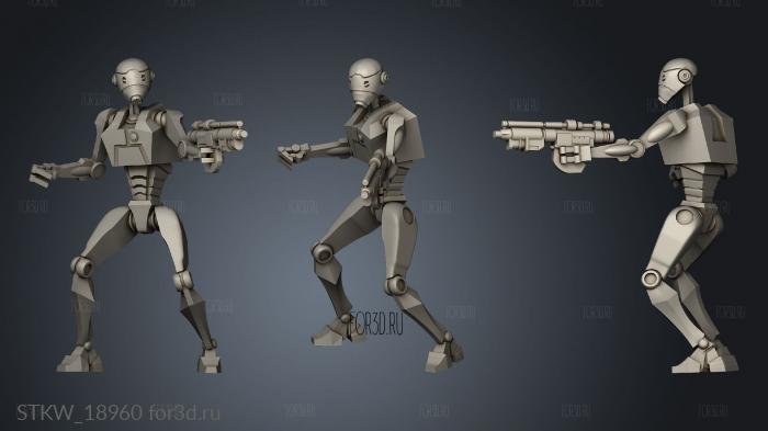 Commando Droids stl model for CNC