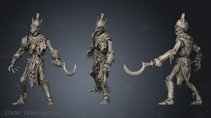 Scythrian Raised Warrior 3d stl модель для ЧПУ