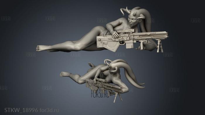 Serenity sniper top 3d stl модель для ЧПУ