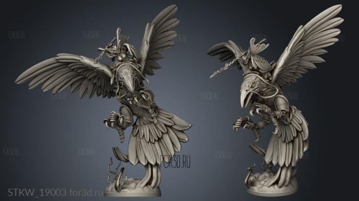 Faerie Knight stl model for CNC