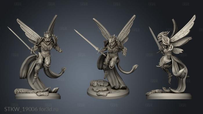 Faerie warrior male Warriors stl model for CNC