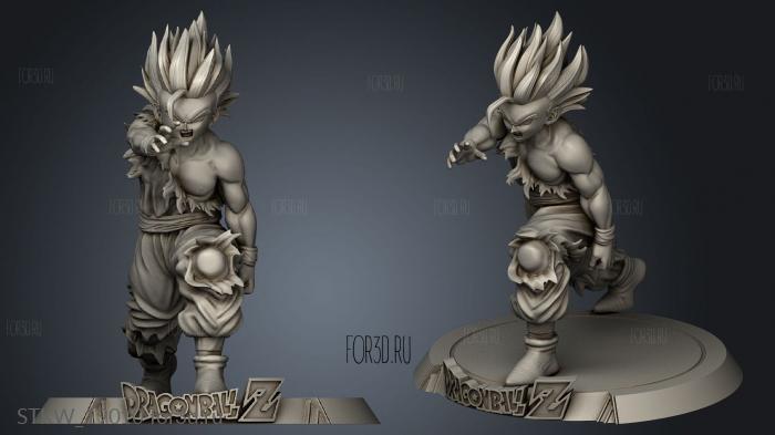 Gohan Sculpture Base stl model for CNC