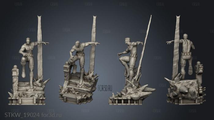 Sentinel Diorama Men VS Deluxe Cyclope 3d stl модель для ЧПУ