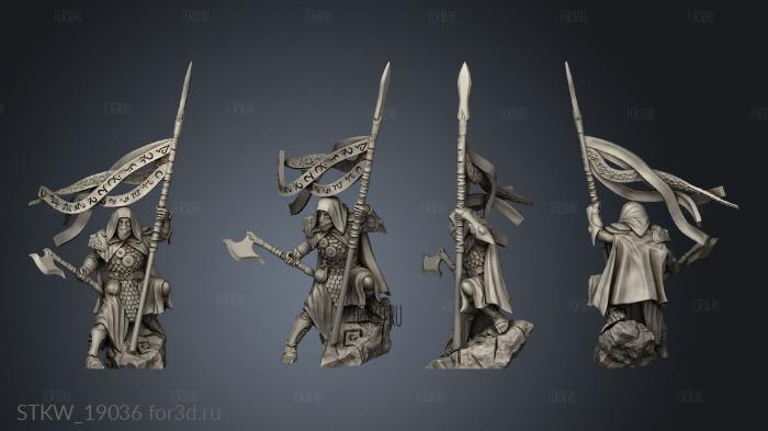 Sentinel Bearer Axe 3d stl модель для ЧПУ