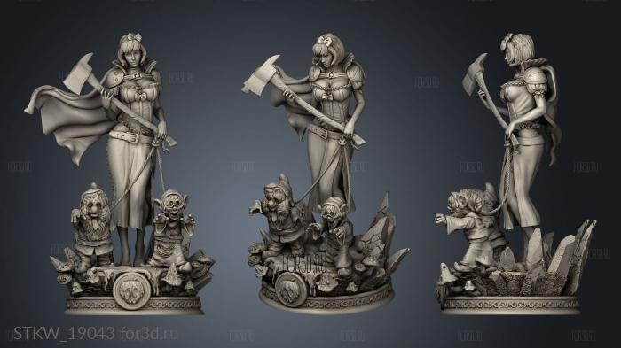 SEPHON SNOW WHITE FICHEIROS Dwarf Legs stl model for CNC