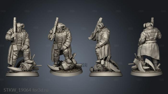 SAMURAI STANDBY STANDING 3d stl модель для ЧПУ