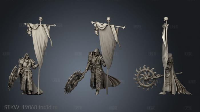 Herald Knight Banner 3d stl модель для ЧПУ