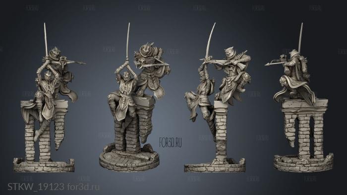 Shadow Blades Female stl model for CNC