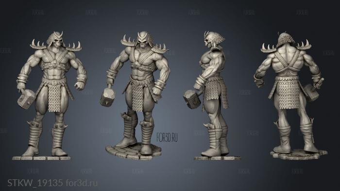 Shao Kahn stl model for CNC