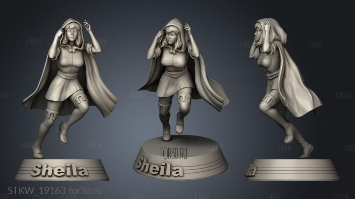 sheila 3d stl модель для ЧПУ