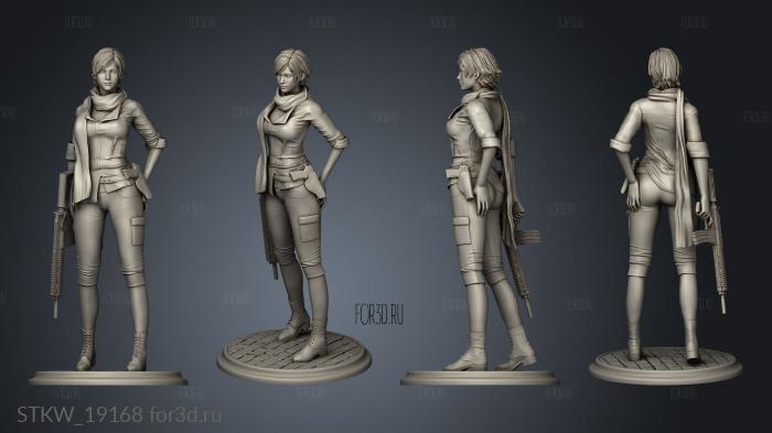 Sherry Birkin Resident evil stl model for CNC