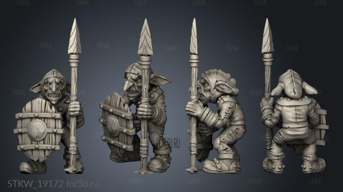 Goblin Spear stl model for CNC