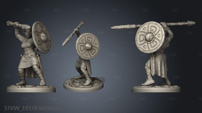 Shieldmaiden 3d stl модель для ЧПУ