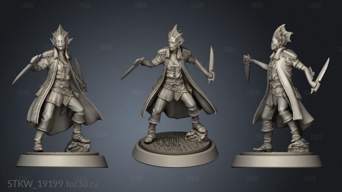 Half Sahuagin Pirate 3d stl модель для ЧПУ